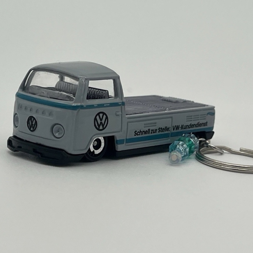 Volkswagen Flatbed T2 Truck keychain with beads Hot Wheels